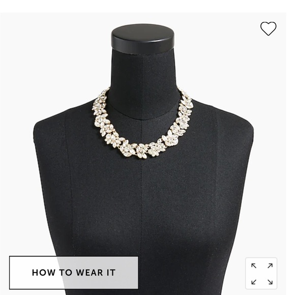 J Crew Crystal Statement Necklace - Picture 2 of 5